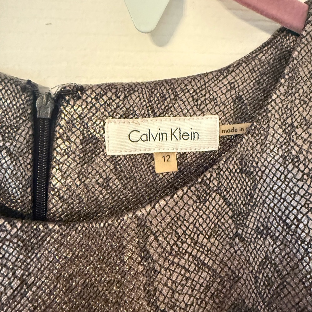 Calvin Klein Metallic Dress